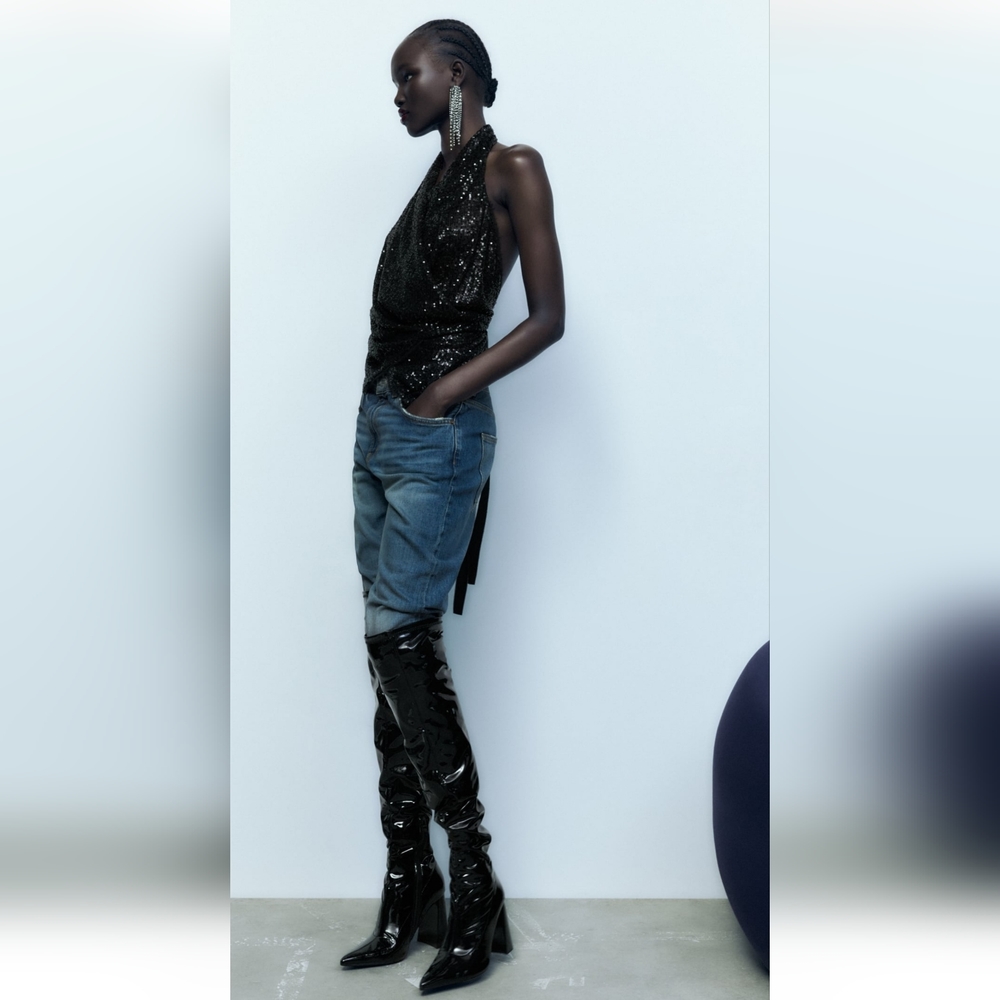 ZARA High heels over the knee boots🥰🥰🤩 NEW WITH TAGS - Picture 4 of 5
